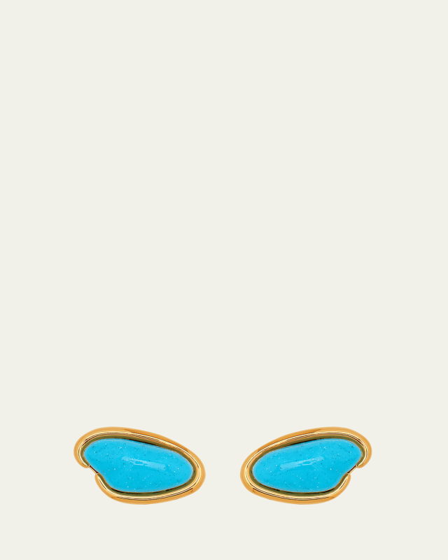 Resin O Stud Earrings